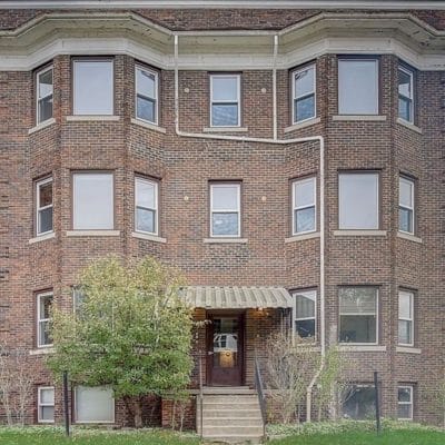 A Large Brick Building