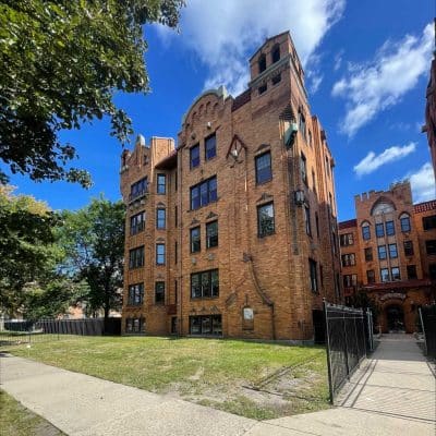 A Castle On Top Of A Brick Building