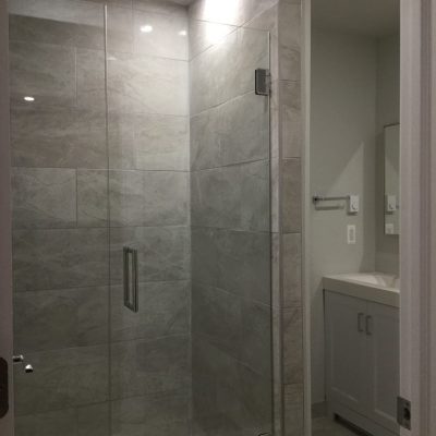 A Glass Shower Door