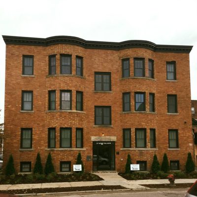 A Large Brick Building