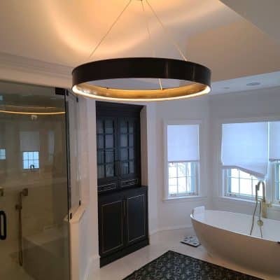 A Kitchen With A Large Window