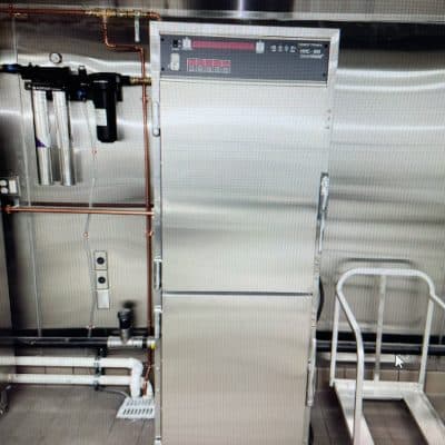 A Close Up Of A Metal Rack