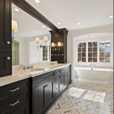 A Kitchen With A Sink And A Window